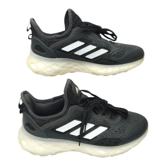 Adidas Web Boost Running Shoe Womens Size 7 Sneakers HP3324 Black Leopard - Picture 2 of 16